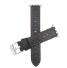 Band Colour Black and Red / Silver Buckle / Silver Adapter