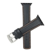 Couleur du bracelet Noir et orange / boucle argentée / adaptateur noir