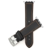 Band Colour Black and Orange / Silver Buckle / Silver Adapter