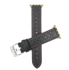 Band Colour Black and Red / Silver Buckle / Gold Adapter