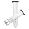 Couleur du bracelet Blanc/boucle argentée/Adaptateur noir