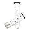 Band Colour White / Silver Buckle / Black Adapter