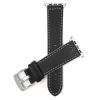 Band Colour Black and White / Silver Buckle / Silver Adapter