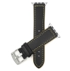 Band Colour Black and Yellow / Silver Buckle / Silver Adapter