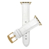 Couleur du bracelet Blanc/boucle dorée/Adaptateur doré