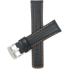 Band Colour Black / Orange / Silver Buckle