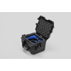 Colour Timeless black case with a vivid blue interior.