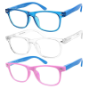 Colour 3 Pack: Light Blue Frame, Crystal Frame, Pink Blue Frame,