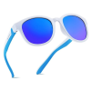 Colour Bright White/Blue Frame|blue Lense