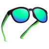 Colour Bright Black/Green Frame|green Lense