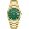 Band Colour Green Gold-Tone