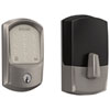 Schlage Encode WiFi Deadbolt Smart Lock with Greenwich Trim - Satin Nickel