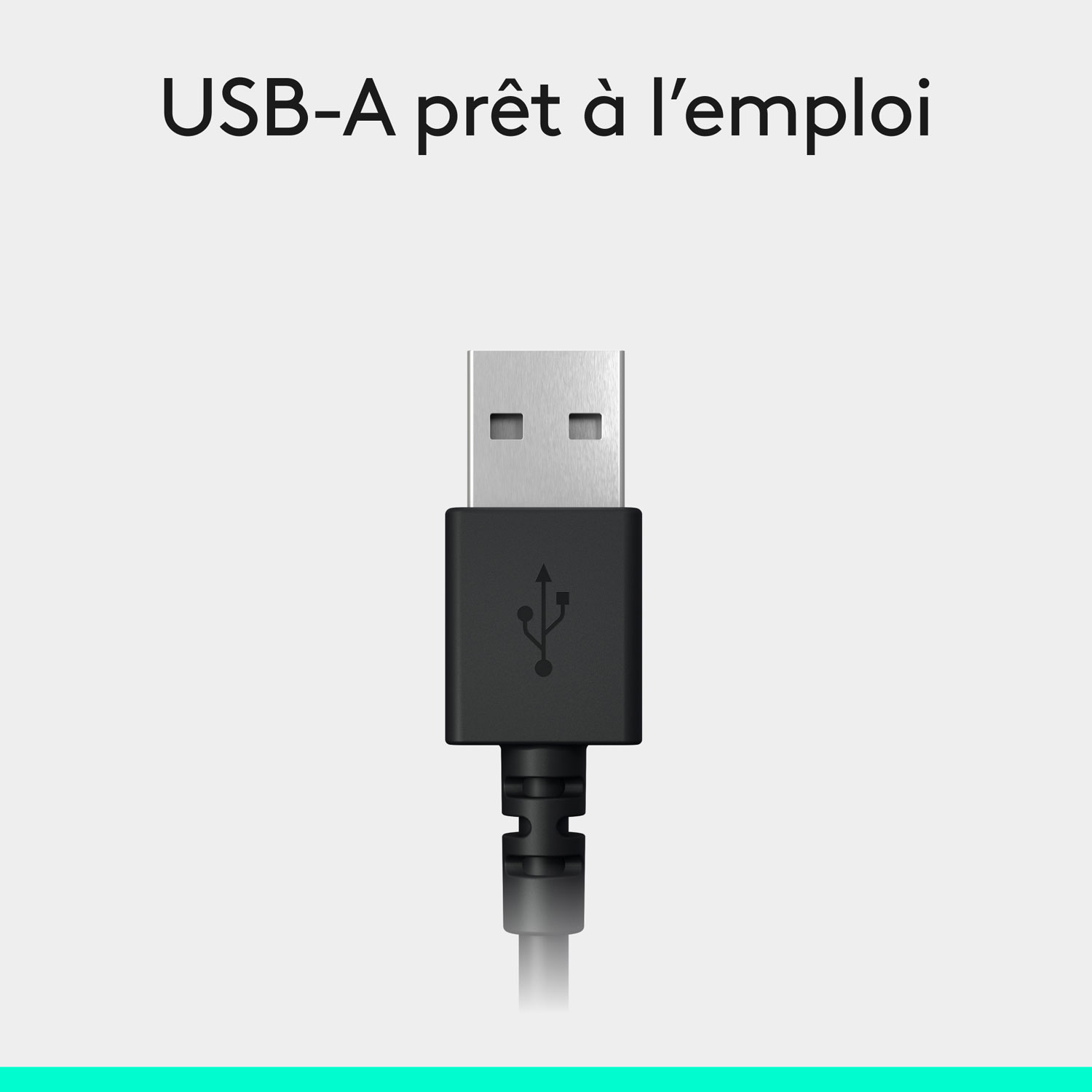 Logitech H390 Wired Headset with Noise Cancelling Microphone - Black