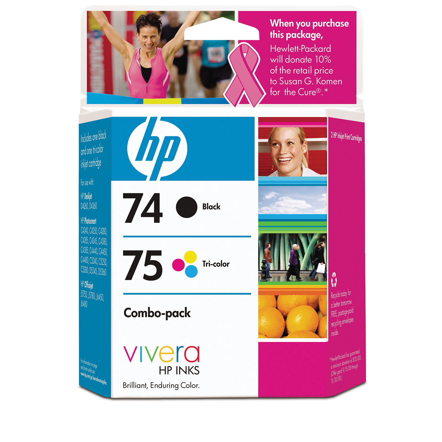 HP 74/75 Black/Tri-Colour Ink (CC659FC) - 2 Pack | Best Buy Canada