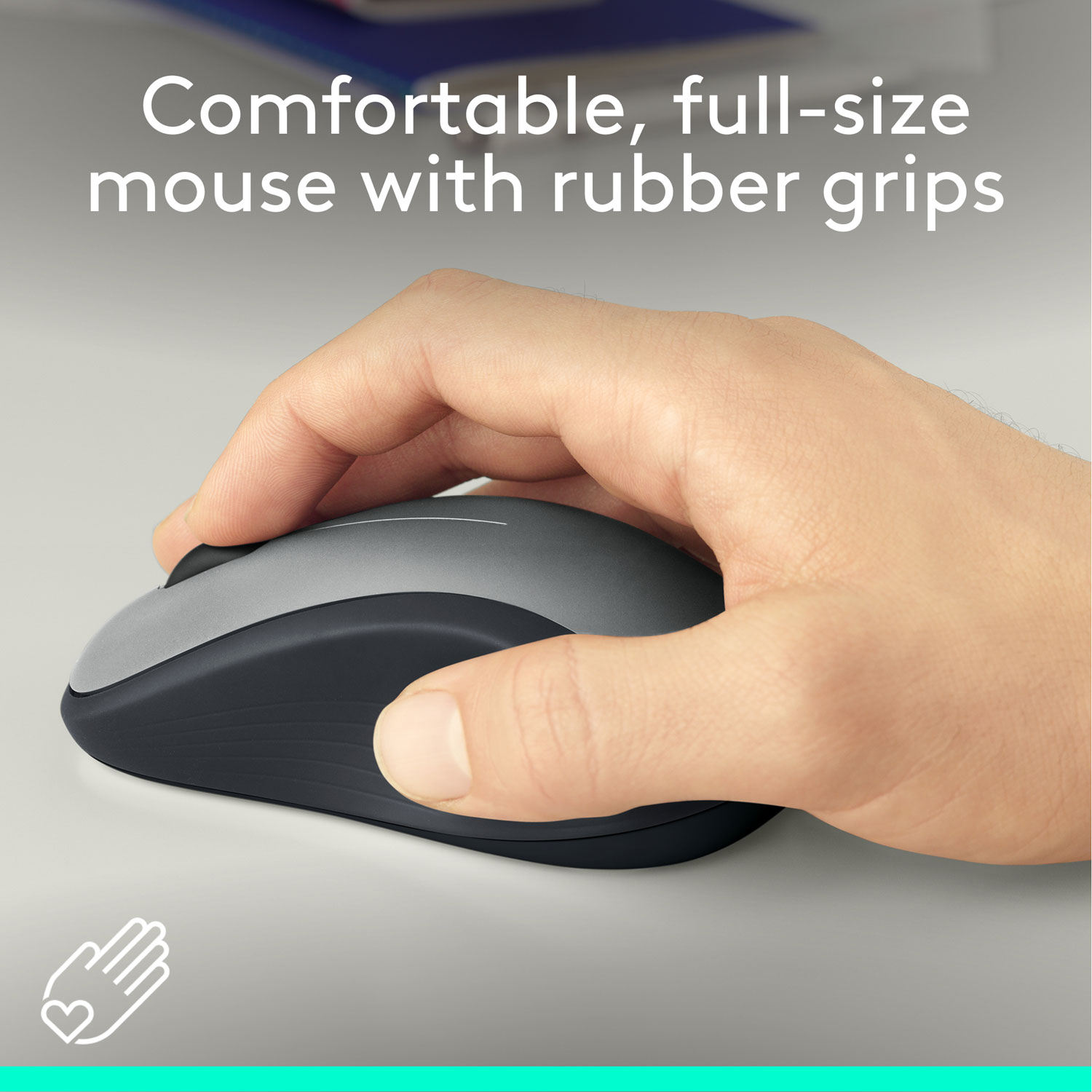 Souris ambidextre sans fil M310 de Logitech - Bleu paon
