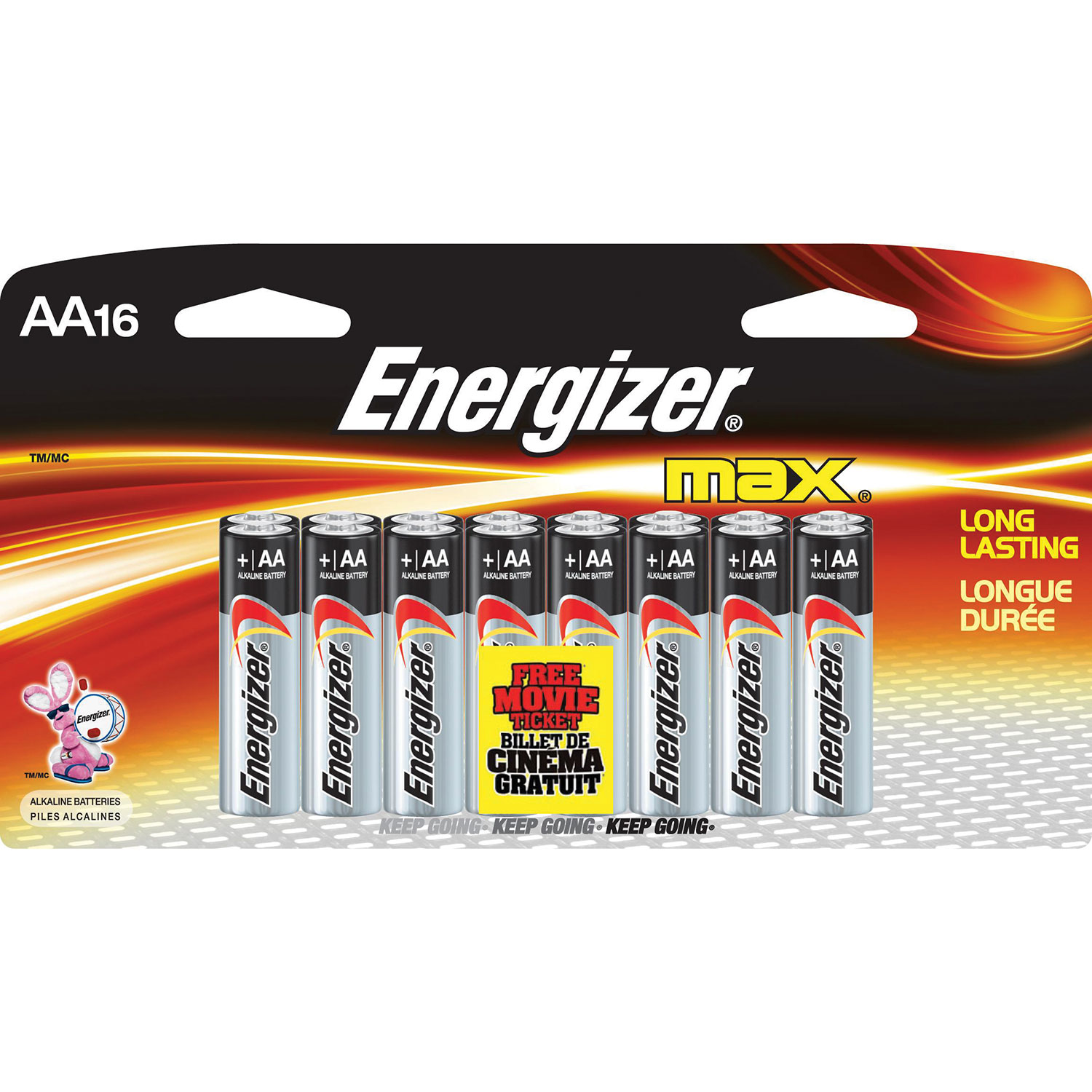 Energizer Max 16-Pack "AA" Batteries