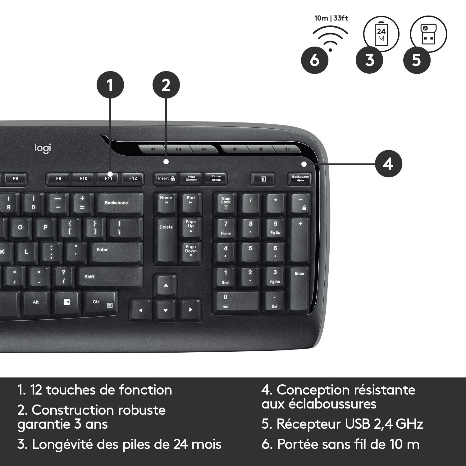 Logitech MK320 Wireless Keyboard & Mouse Combo