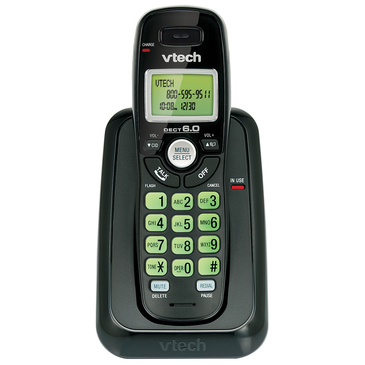 VTech 1-Handset DECT 6.0 Cordless Phone