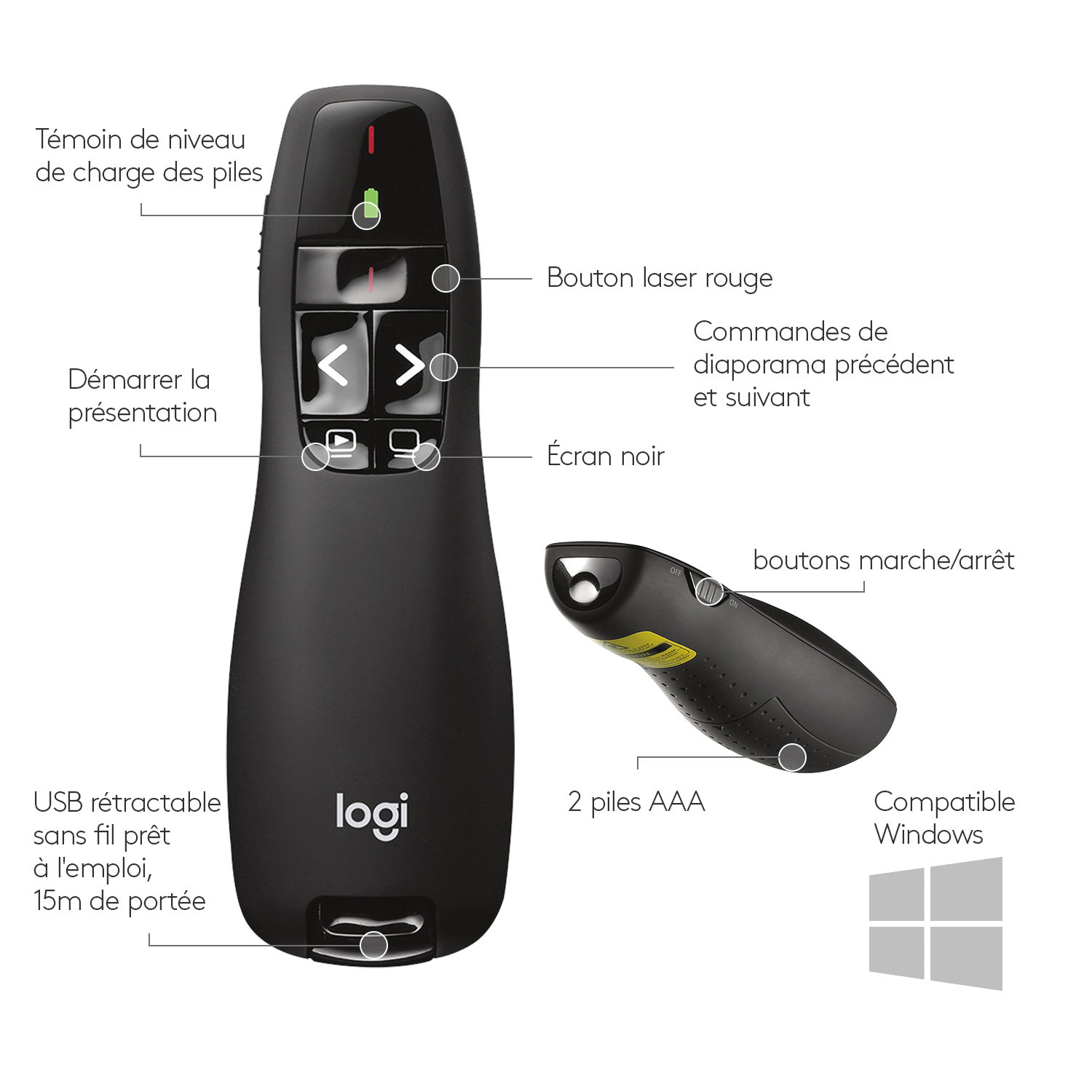 Logitech R400 Wireless Laser Presentation Remote
