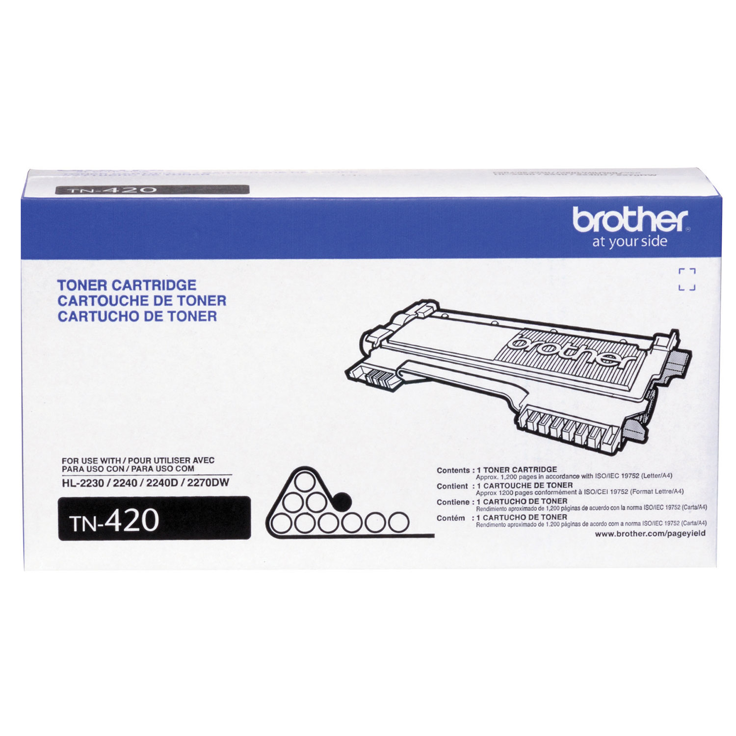 Cartouche d'encre en poudre noire de Brother