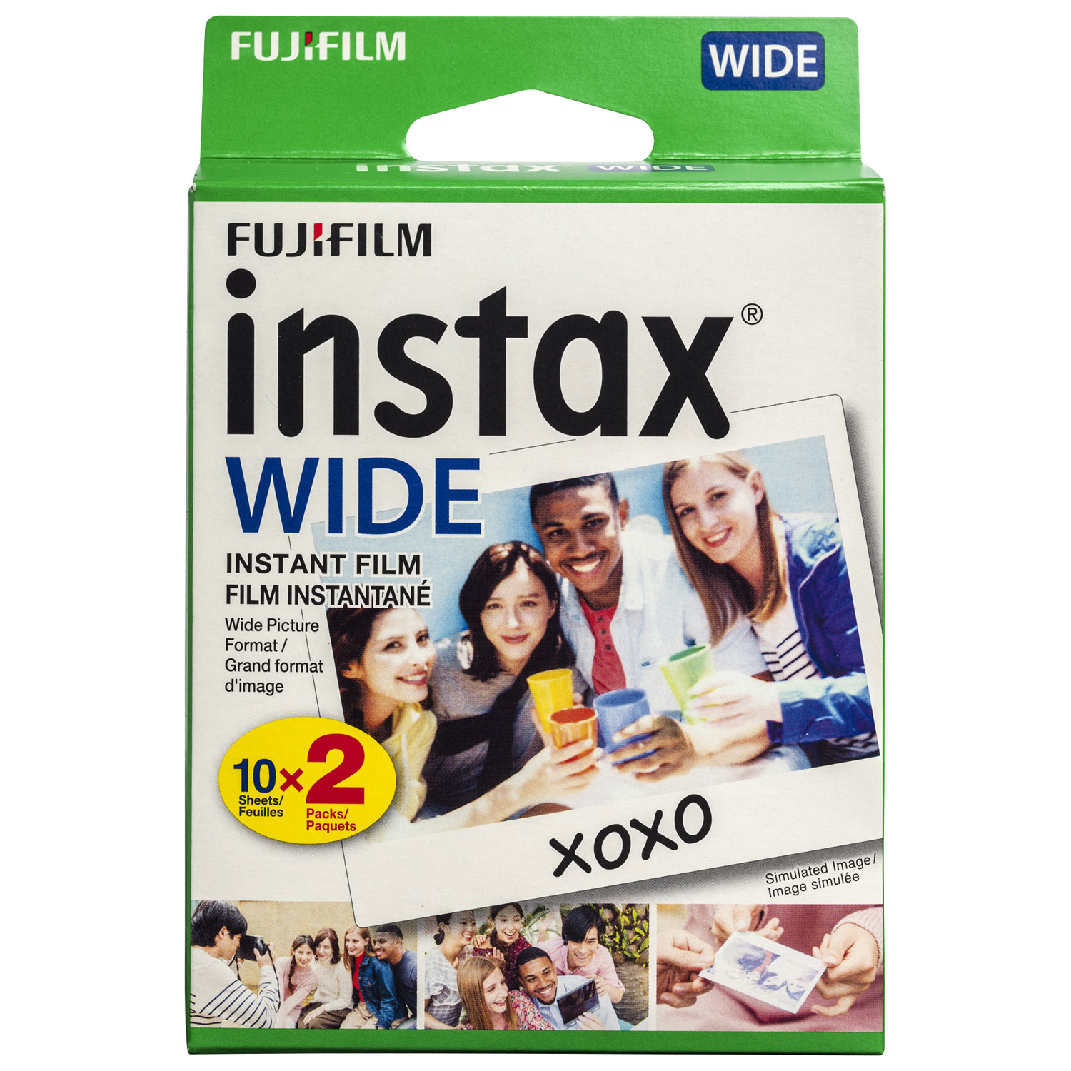 Fujifilm Instax Wide 2-Pack Instant Film - 20 Sheets