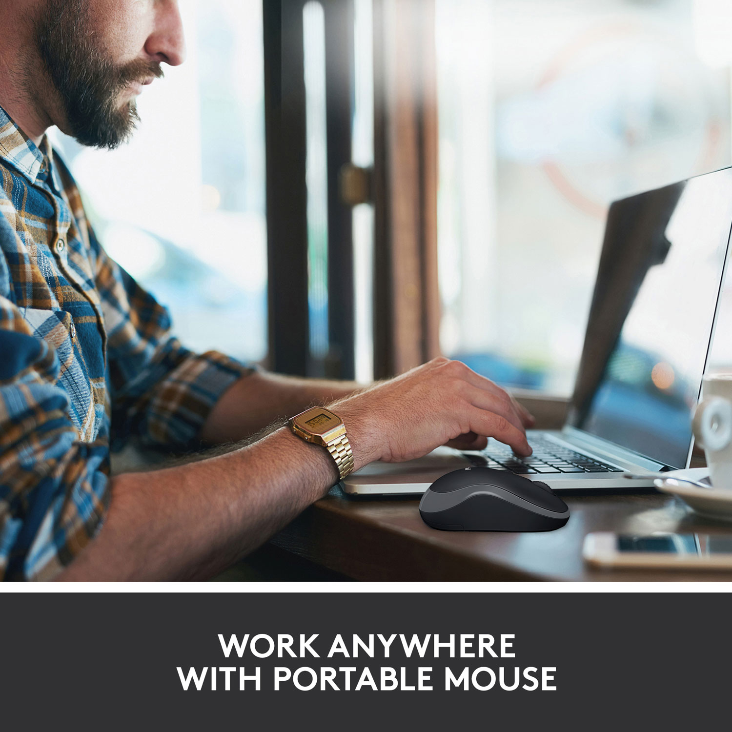 Logitech M185 Wireless Optical Mouse - Grey