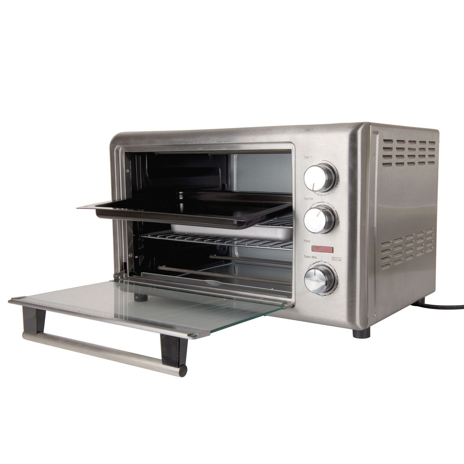 Four à convection de comptoir avec rôtissoire de Hamilton Beach - Argenté
