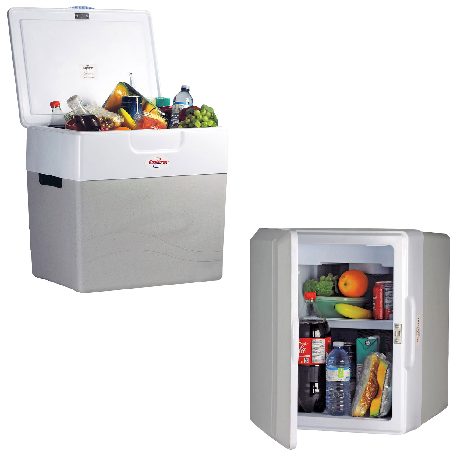 Koolatron 12V Electric Cooler/Warmer 49L Two-Way Design - Grey