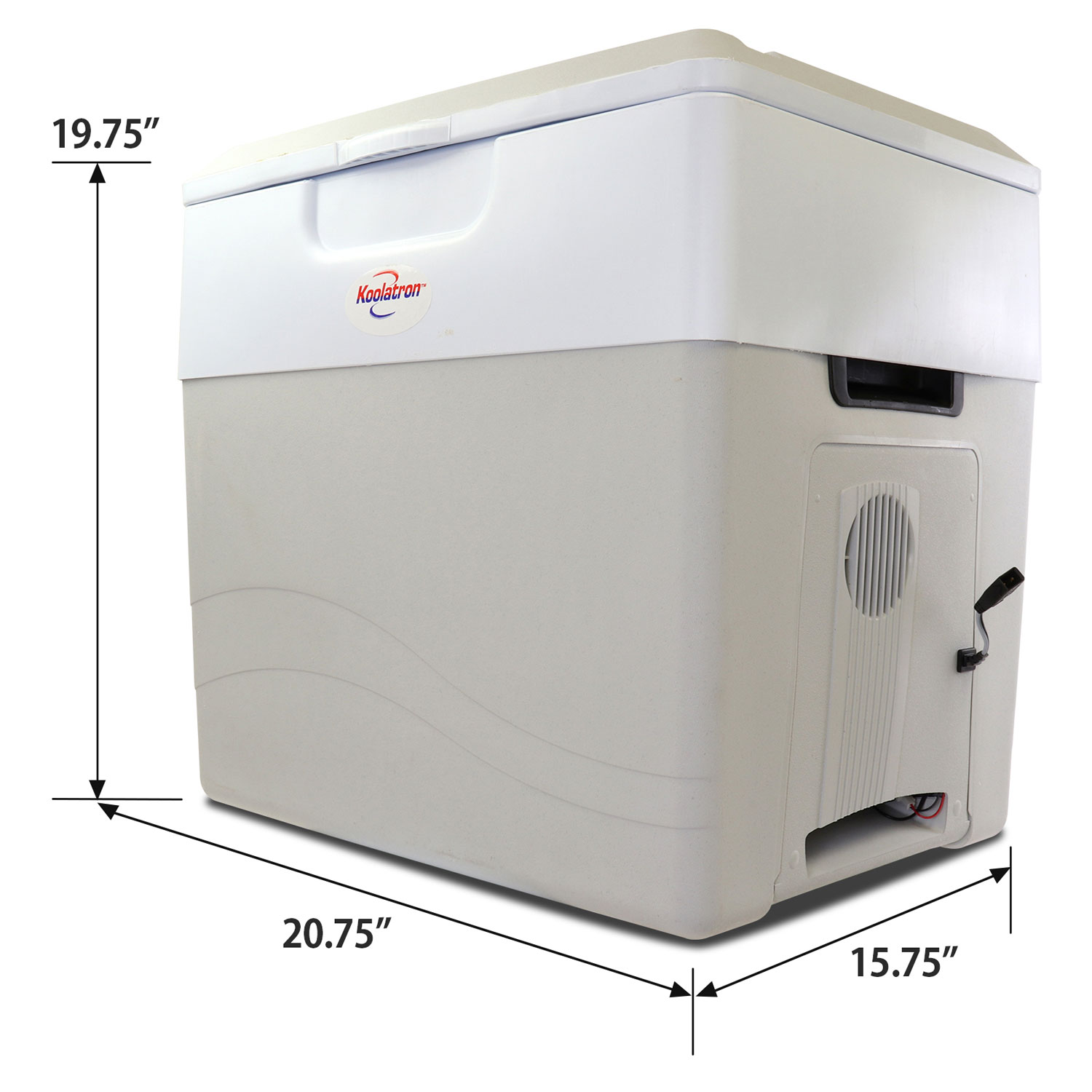 Koolatron 12V Electric Cooler/Warmer 49L Two-Way Design - Grey