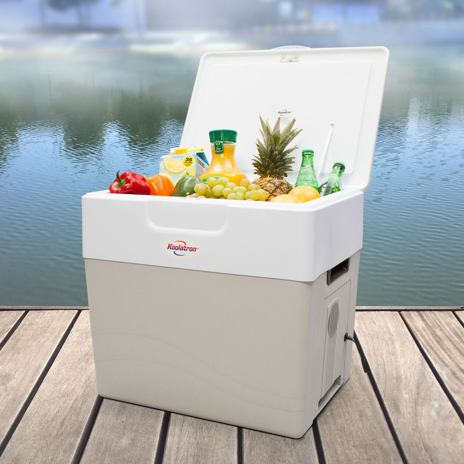 Koolatron 12V Electric Cooler/Warmer 49L Two-Way Design - Grey