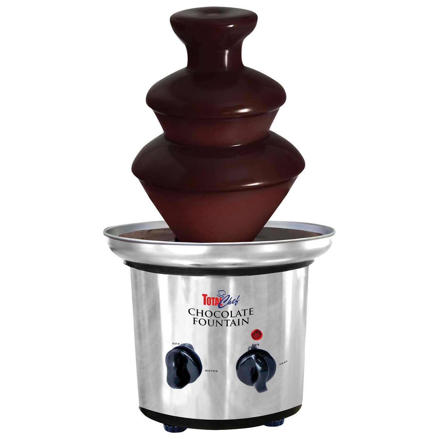 Total Chef 3-Tier Chocolate Fountain/Foundue Machine - 680g/1.5lb
