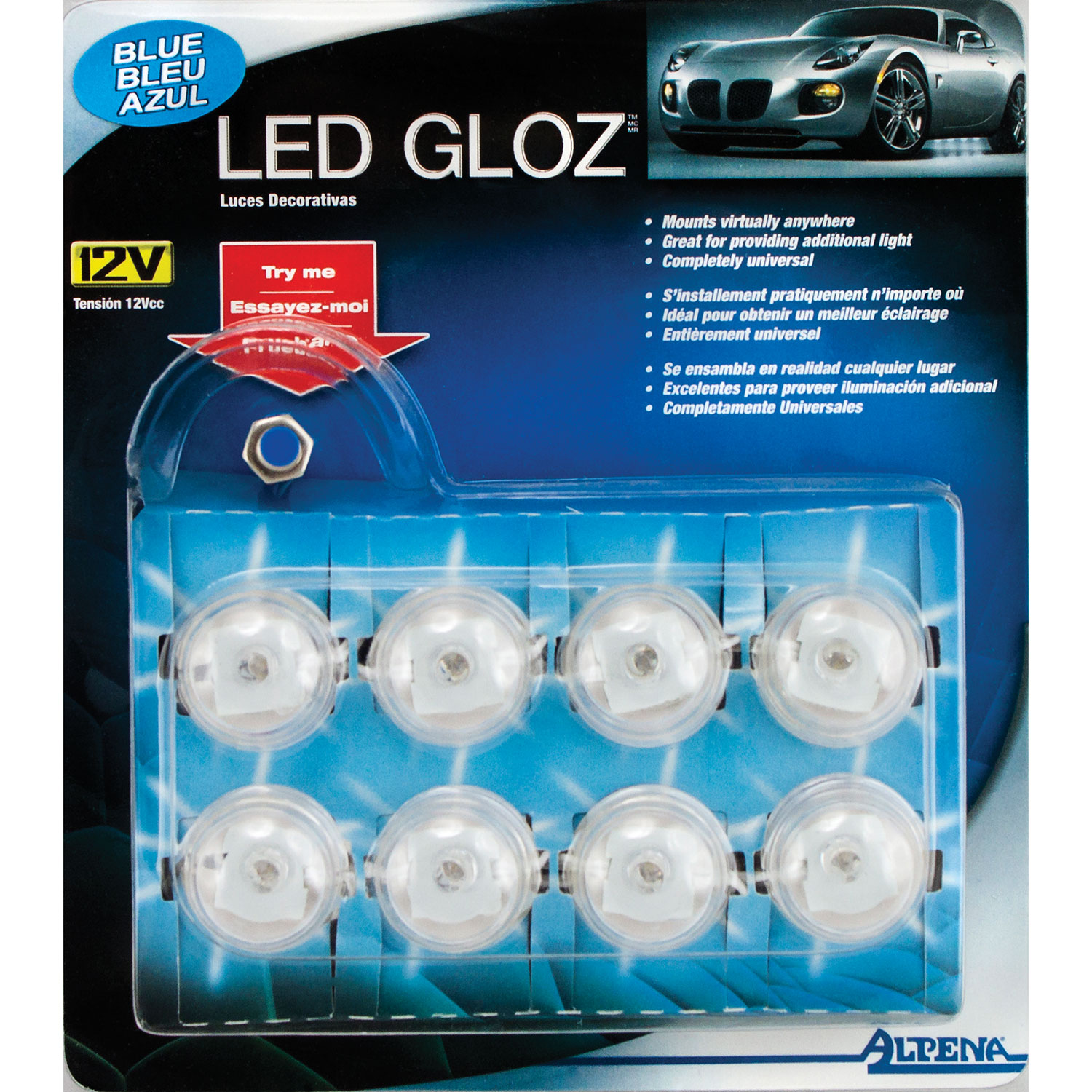 Lumières à DEL LED Gloz d'Alpena - Bleu
