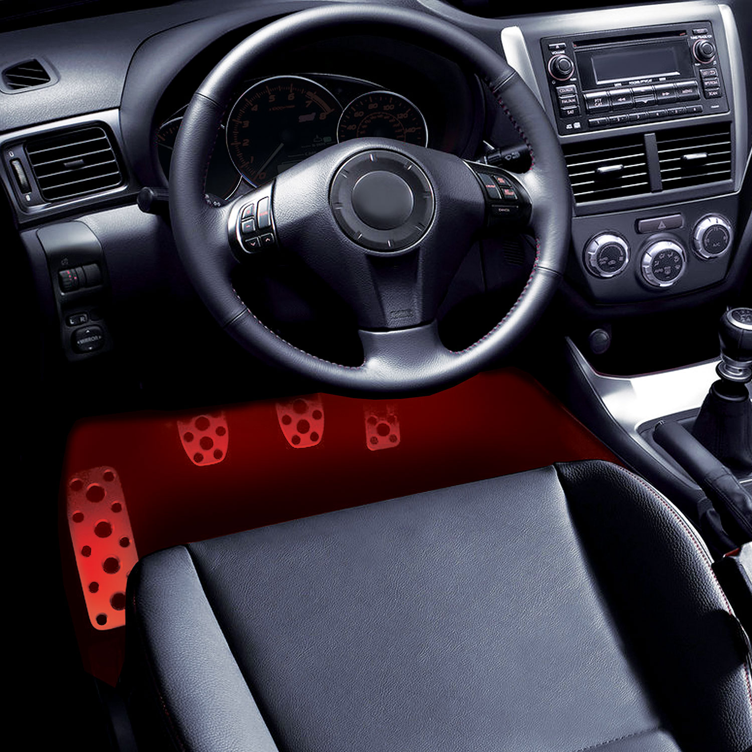 Bandes lumineuses à DEL Flex de 24 po d'Alpena - Rouge