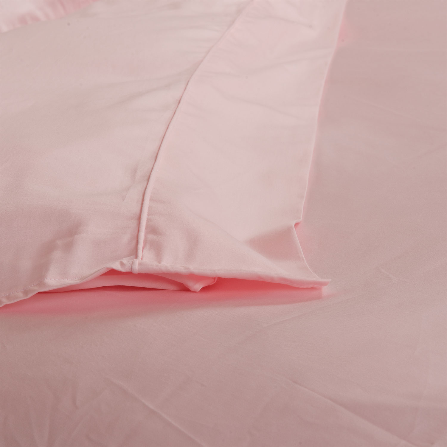 Ens. de draps en coton égyptien contexture 230 collection Maxwell de Maholi - Lit 1 place - Rose
