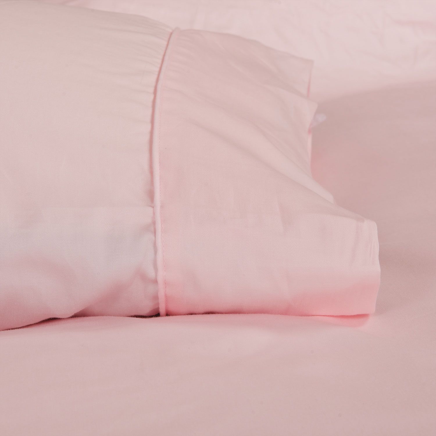 Ens. de draps en coton égyptien contexture 230 collection Maxwell de Maholi - Lit 1 place - Rose