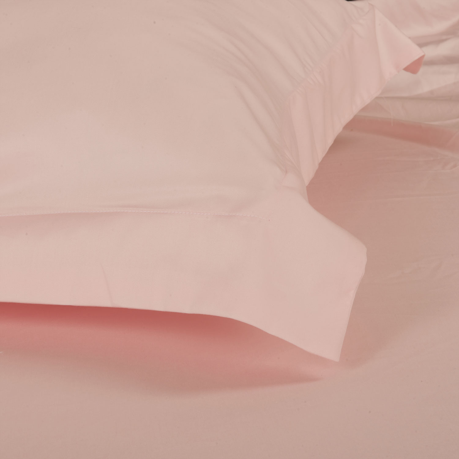 Ens. housse de couette coton égyptien cont. 230 collection Maxwell de Maholi - Lit double - Rose