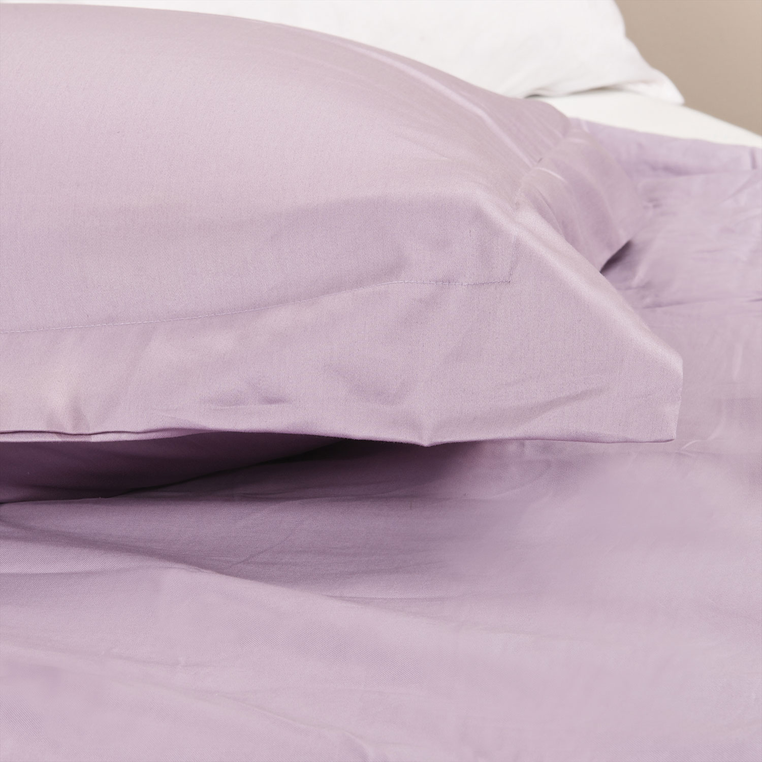 Ens. housse de couette en coton égyptien contexture 230 Maxwell de Maholi - Lit 2 places - Violet