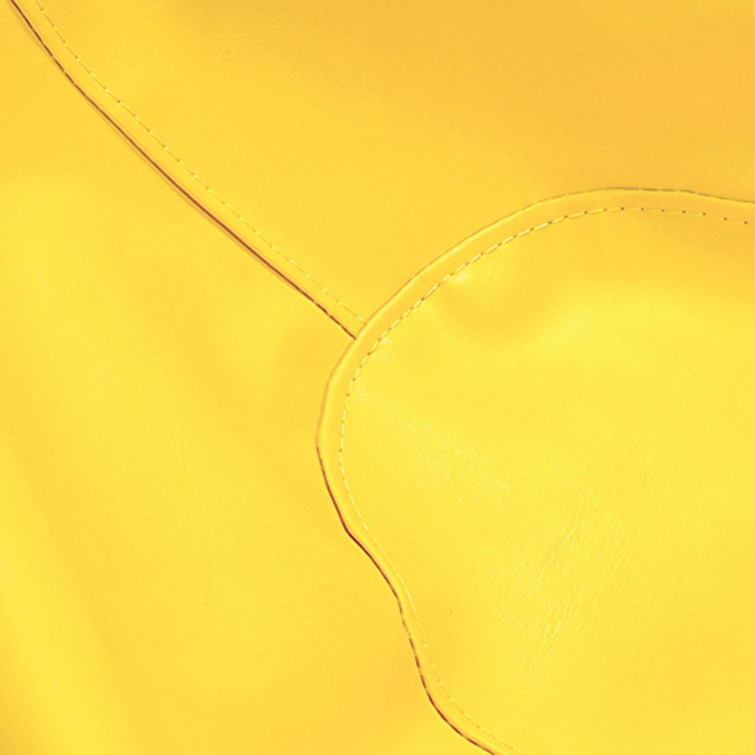 Fauteuil poire en vinyle de Comfy Kids pour enfants - Jaune