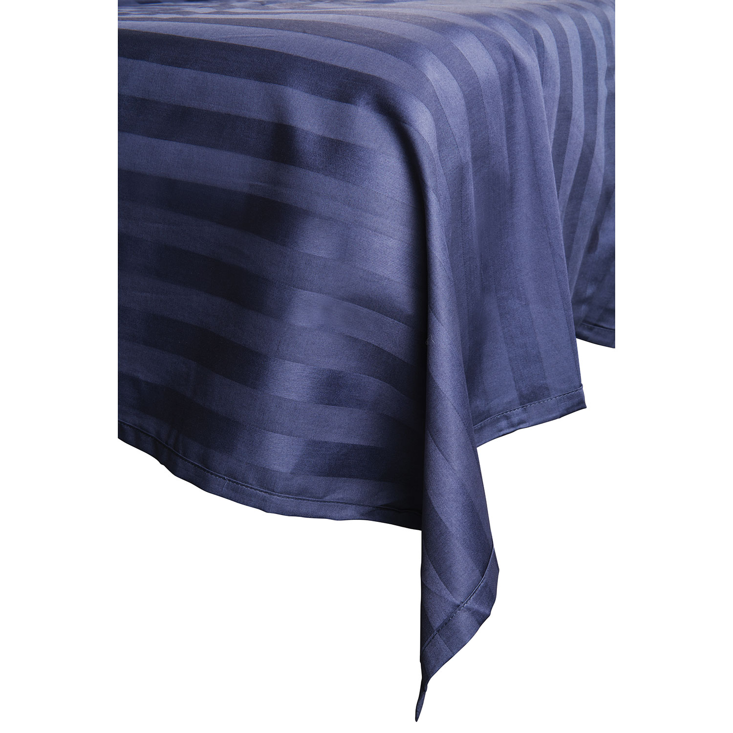 Ensemble de draps contexture 300 collection Damask Stripe de Maholi - Très grand lit - Marine