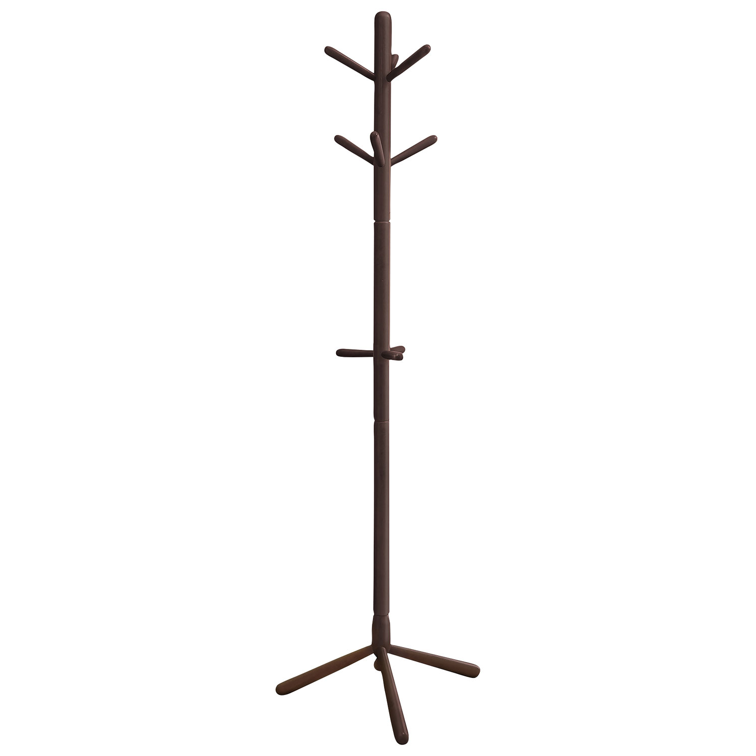 Monarch Solid Wood Coat Rack - Cappuccino