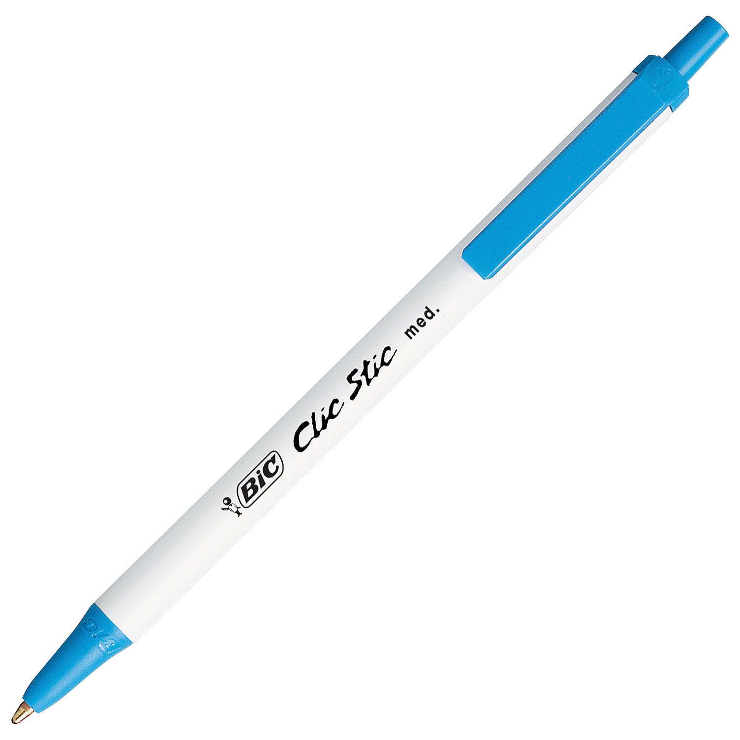 Stylo à bille rétractable Clic Stic de BIC - Paquet de 12 - Bleu