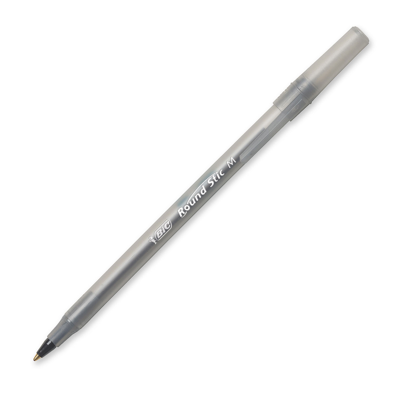 BIC Round Stic Ballpoint Pen - 12 Pack - Black