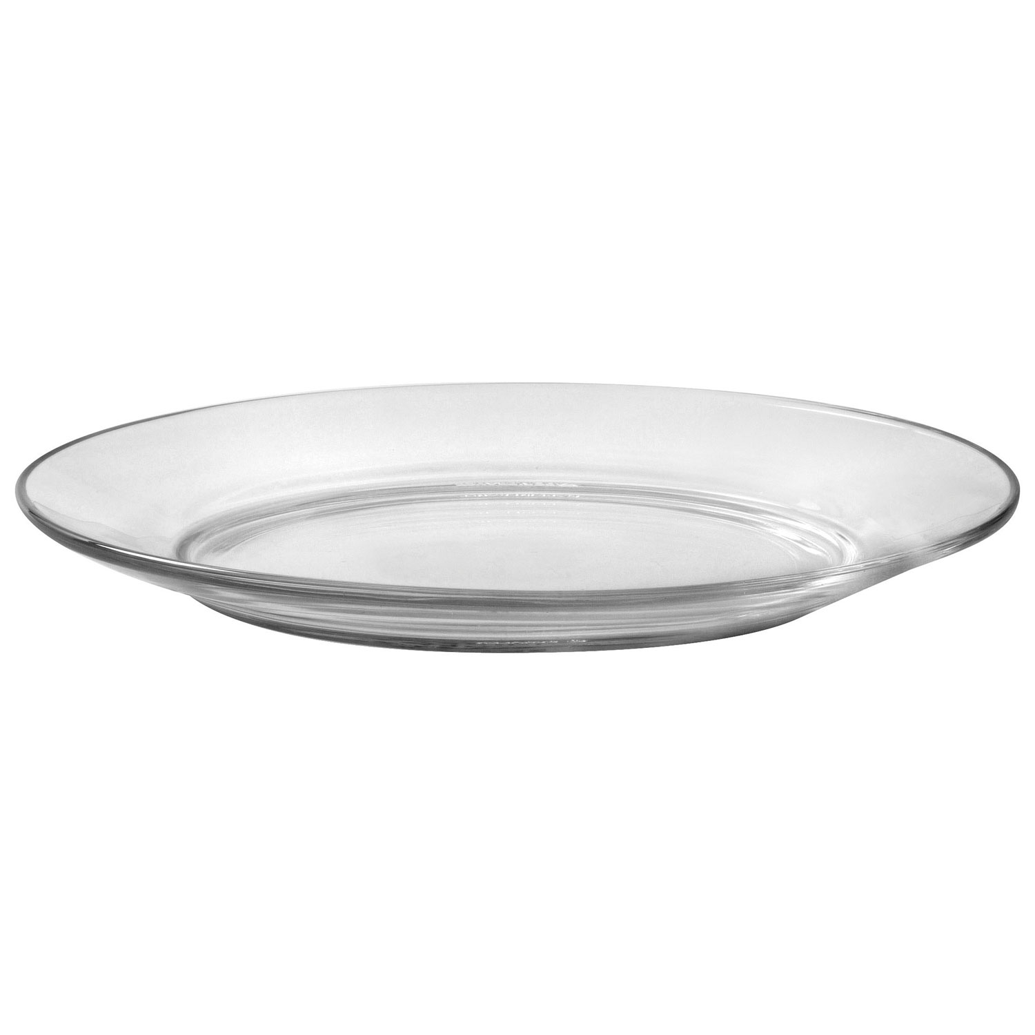 Duralex Lys 7.5" Glass Club Plate - Set of 6 - Clear