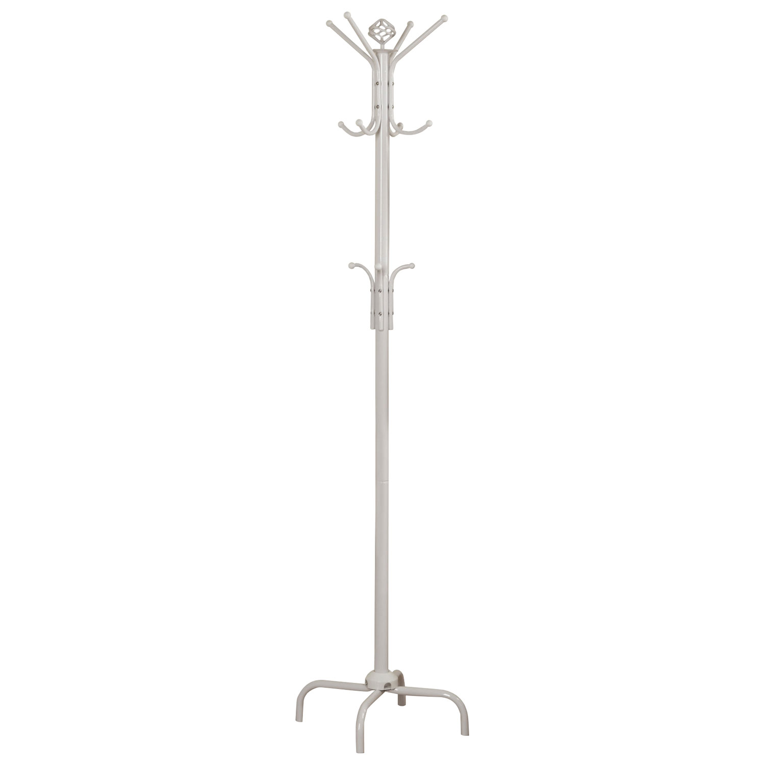 Portemanteau en métal de 70 po de Monarch - Blanc