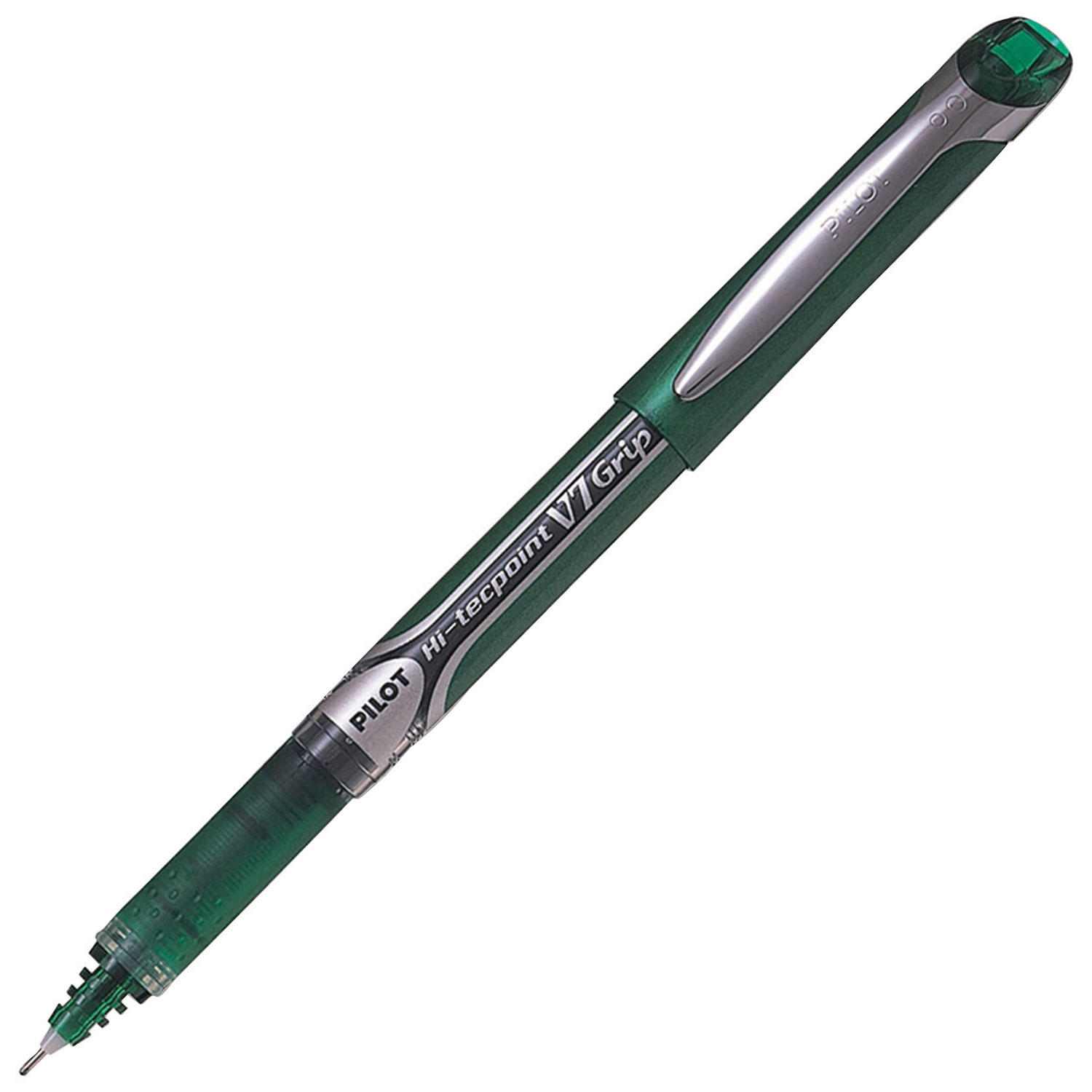 Stylo à bille roulante Hi-Tecpoint V7 Grip de Pilot - Vert