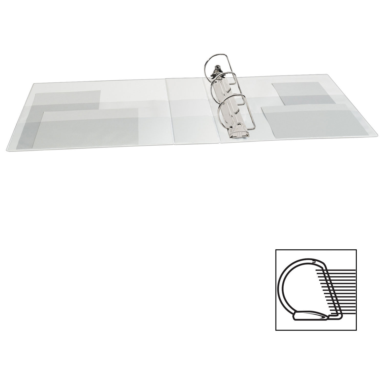 Reliure de présentation durable à anneaux de 3 po d'Avery - Bleu