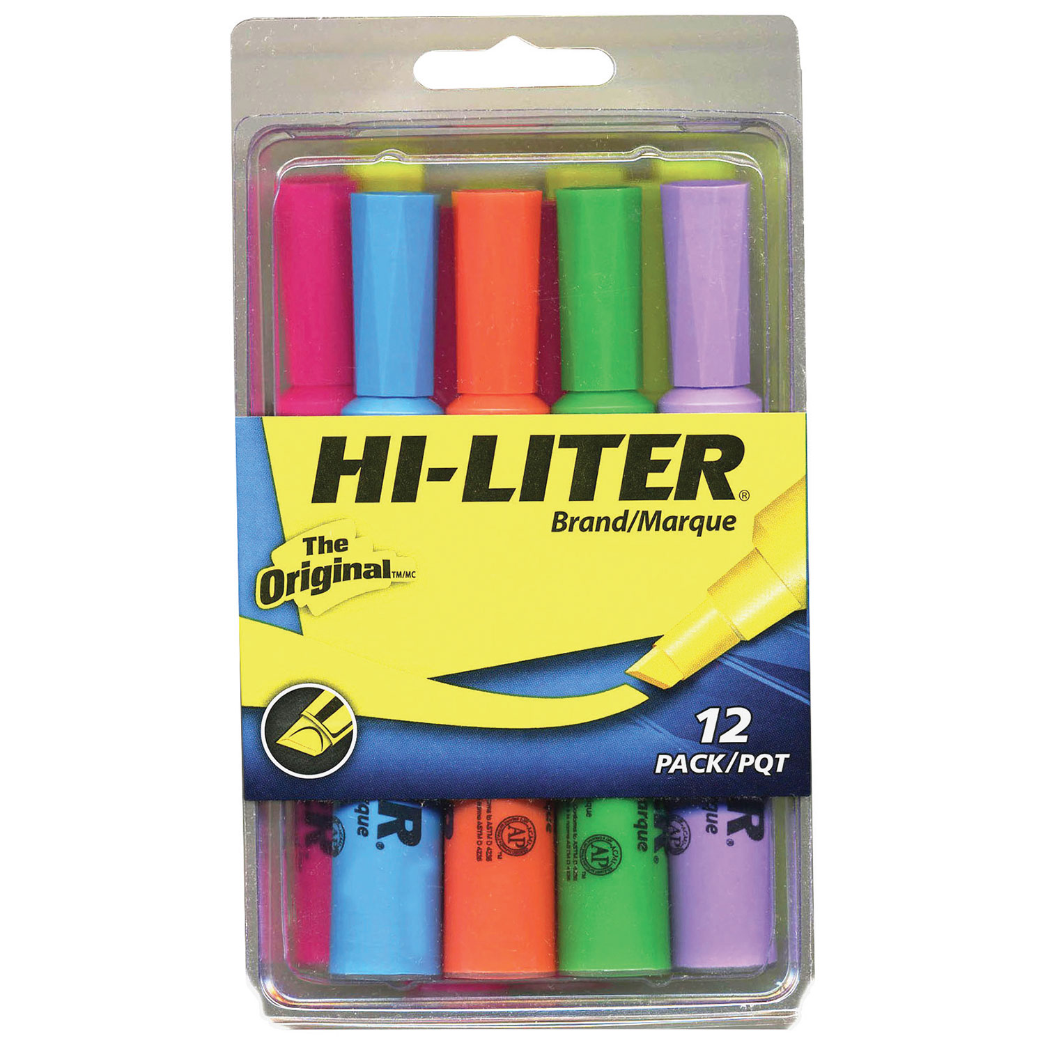 Avery Hi-Liter Chisel Point Highlighter - 12 Pack
