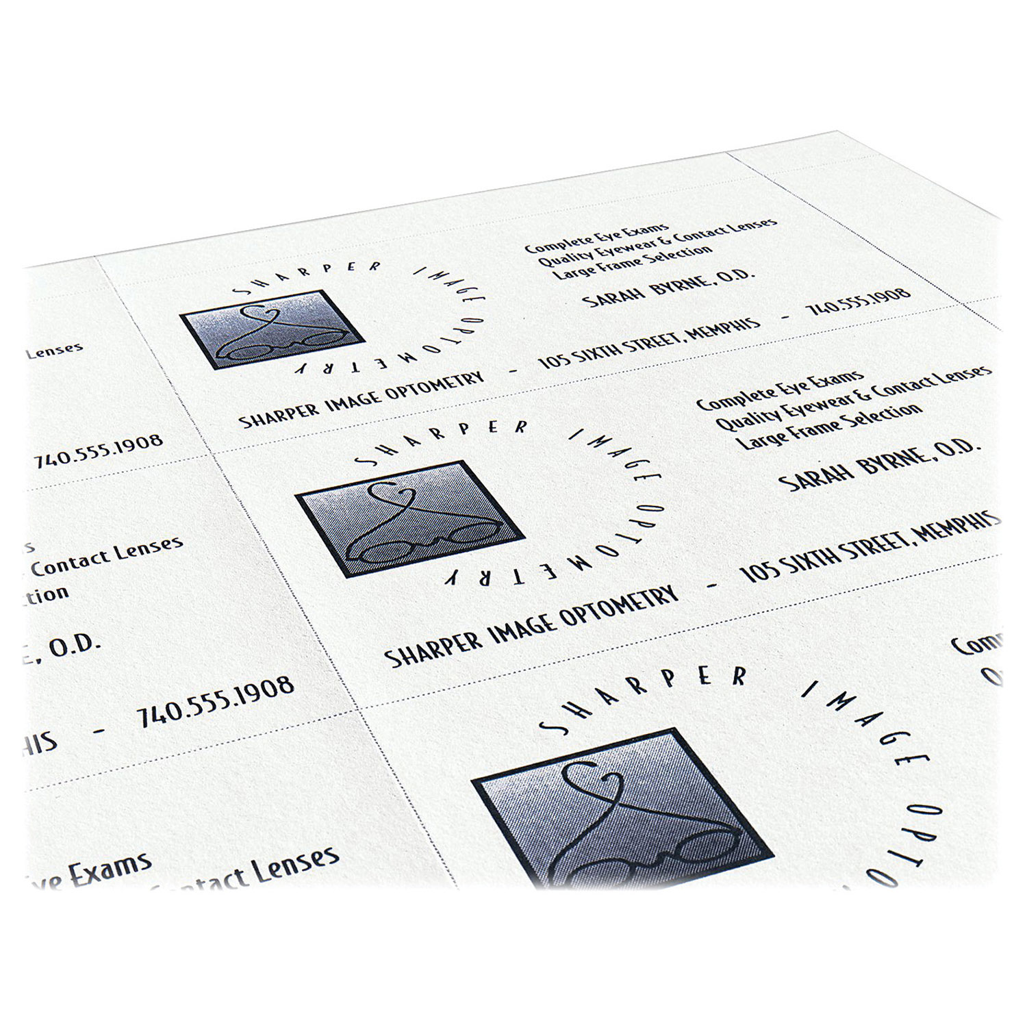 Cartes professionnelles 2 x 3,5 po d'Avery - Paquet de 250 - Ivoire