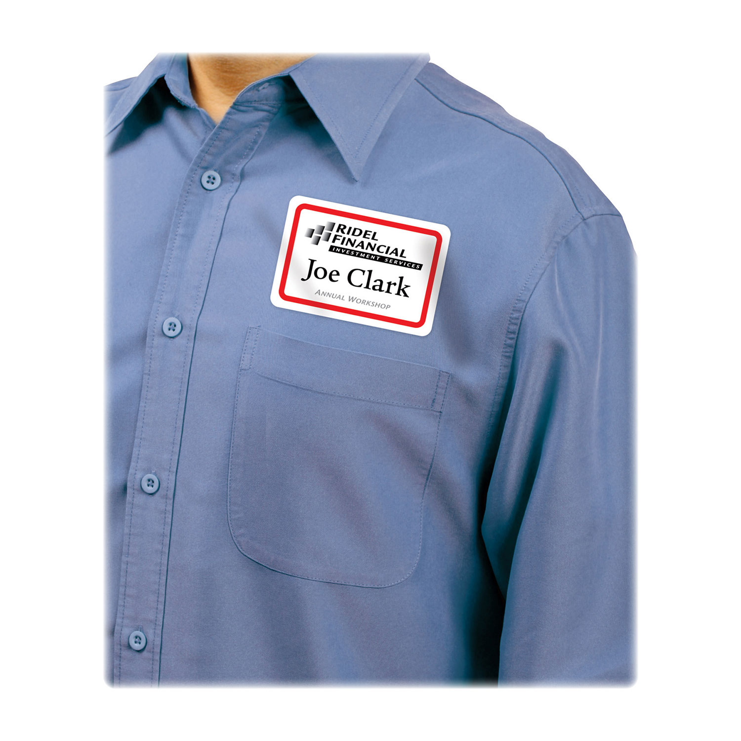 Porte-noms autocollants d'Avery - Paquet de 400 - Blanc