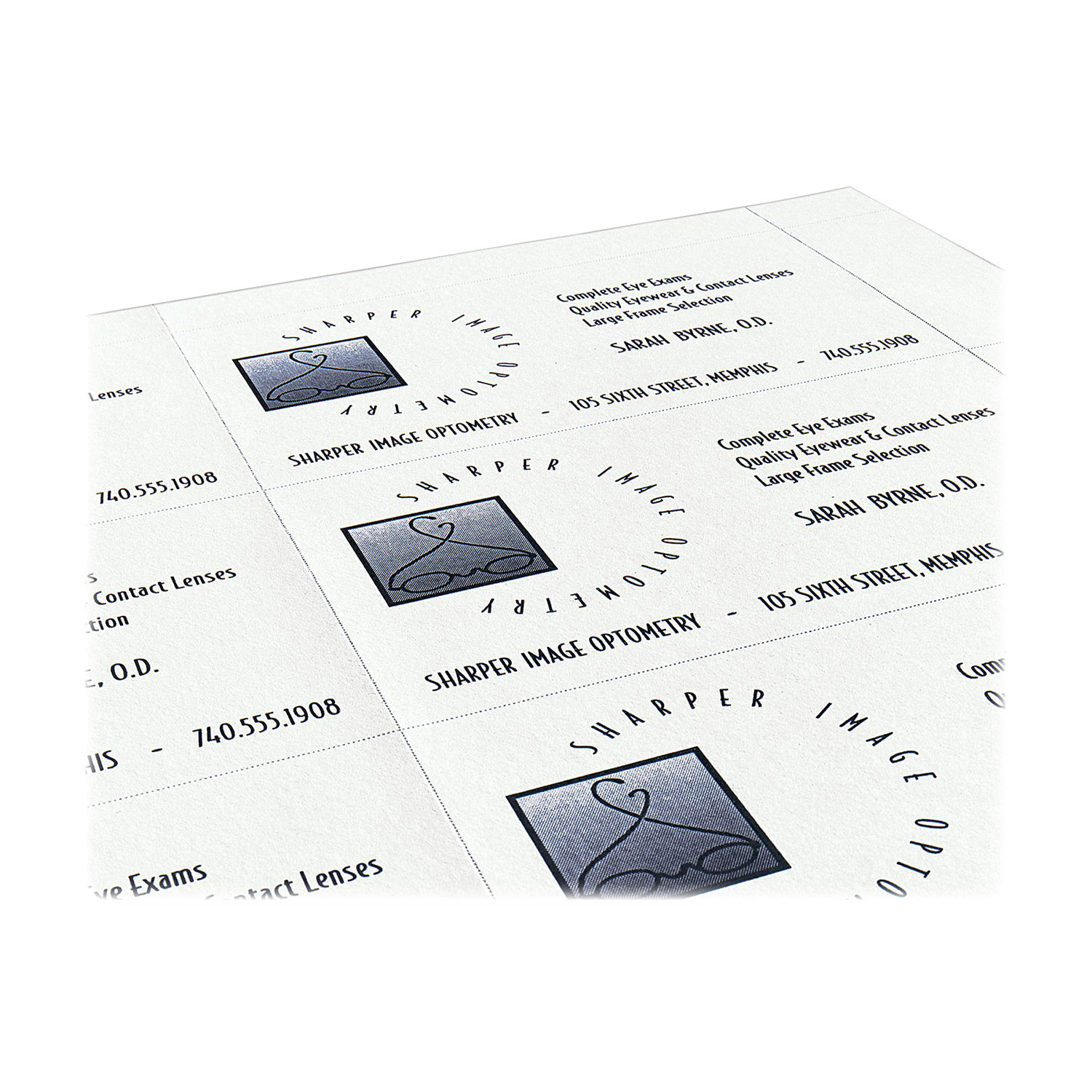Cartes professionnelles d'Avery - Paquet de 2500 - Blanc